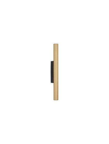 LED Wandlampe Up Down 30 cm hoch in Schwarz Gold warmweiß