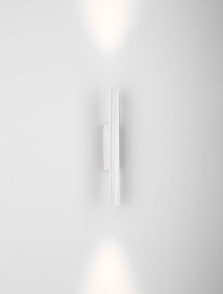 LED Wandleuchte Weiß 30 cm hoch Up Down warmweiß OLIVE