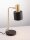 Tischlampe Retro in Gold Schwarz 44 cm E14 Metall OLLIE