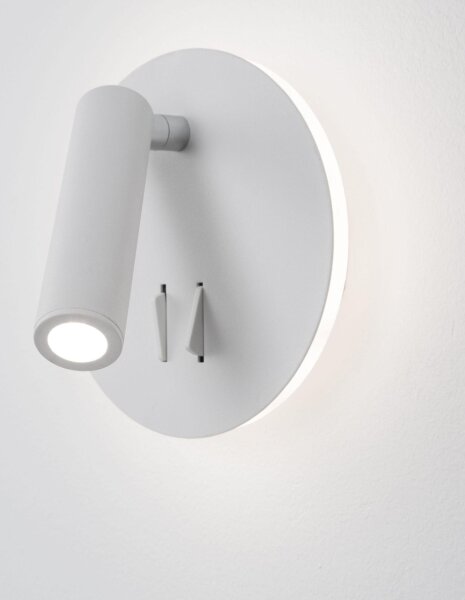LED Wandleuchte schwenkbar Weiß Metall 14 cm breit Flur