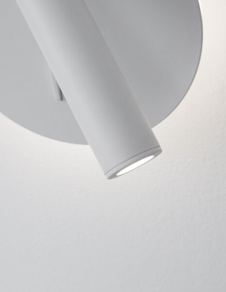 LED Wandleuchte schwenkbar Weiß Metall 14 cm breit Flur