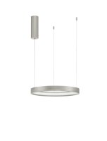LED Pendelleuchte in Silber geb&uuml;rstet &Oslash; 40 cm...