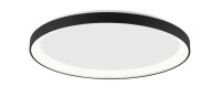 LED Deckenlampe rund &Oslash; 58 cm Schwarz dimmbar...