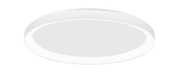 LED Deckenleuchte Weiß Ø 58 cm dimmbar rund warmweiß flach