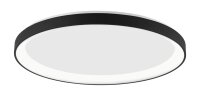 LED Deckenlampe Schwarz &Oslash; 48 cm dimmbar flach...