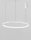 LED Pendelleuchte dimmbar Weiß Ø 78 cm Ring warmweiß Modern