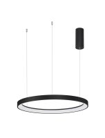 LED Pendelleuchte &Oslash; 58 cm dimmbar Schwarz...