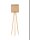 Stehlampe Dreibein E27 165 cm Natur Holz Seegras 2 flammig