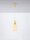 LED Hängelampe in Gold Gelb Grün Ø 15 cm Glas Metall schmal