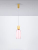 LED Hängeleuchte in Gold Rosa Gelb Ø 15 cm...