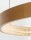 LED Kronleuchter Ring Ø 60 cm in Antik Gold dimmbar warmweiß