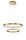 LED Kronleuchter in Antik Gold Ø 60 cm dimmbar Ring warmweiß