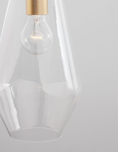 Hängelampe Vintage Ø 17 cm E27 in Gold höhenverstellbar