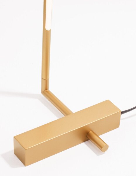 LED Stehleuchte Design in Gold 140 cm schwenkbar Metall
