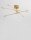LED Deckenlampe in Gold 84 x 77 cm dimmbar schwenkbar Design