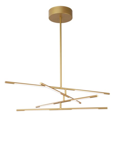LED Deckenlampe 84 x 80 cm in Gold dimmbar schwenkbar Design
