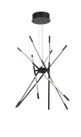 LED Pendelleuchte &Oslash; 85 cm dimmbar Schwarz...