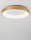 LED Deckenlampe rund Ø 60 cm in Gold gebürstet dimmbar flach