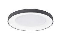 Runde LED Deckenleuchte Schwarz &Oslash; 60 cm dimmbar...
