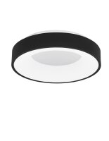 LED Deckenleuchte Schwarz &Oslash; 38 cm dimmbar rund...