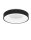 LED Deckenleuchte Schwarz Ø 38 cm dimmbar rund warmweiß