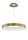 LED Kronleuchter Ø 60 cm dimmbar in Gold gebürstet Ring