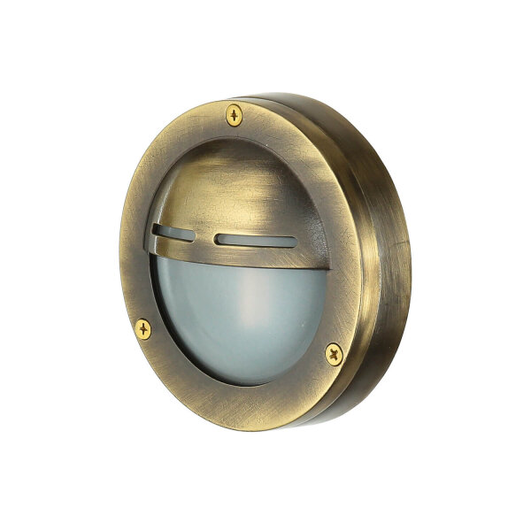 Luminaire dextérieur résistant aux intempéries Rond IP64 laiton véritable