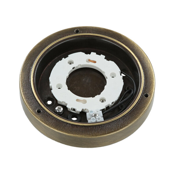 Luminaire dextérieur résistant aux intempéries Rond IP64 laiton véritable