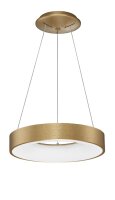 LED Pendelleuchte Ring in Gold geb&uuml;rstet &Oslash; 38...
