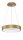 LED Pendelleuchte Ring in Gold gebürstet Ø 38 cm dimmbar