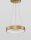LED Pendelleuchte Ring in Gold gebürstet Ø 38 cm dimmbar