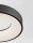 LED Hängelampe Ø 38 cm dimmbar Schwarz höhenverstellbar Ring