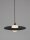 Hängelampe Schwarz Weiß Ø 30 cm G9 rund PIERCE Aluminium