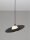 Hängelampe Schwarz Weiß Ø 30 cm G9 rund PIERCE Aluminium