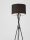 Stehlampe Up Down E27 145 cm Schwarz Stoffschirm PIPER