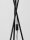 Stehlampe Up Down E27 145 cm Schwarz Stoffschirm PIPER