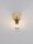 Wandlampe in Gold 15,5 cm hoch E27 Metall POSEY Modern