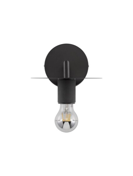 Wandleuchte Metall E27 Schwarz 15,5 cm hoch POSEY Modern