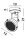 Wandlampe GU10 21 cm hoch Schwarz Retro Metall POTTER