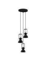H&auml;ngeleuchte Schwarz 24 cm breit E14...