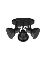 Spotleuchte GU10 &Oslash; 24 cm Schwarz schwenkbar Retro...