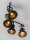 Deckenlampe Schwarz 67 cm lang GU10 schwenkbar Retro Metall