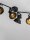 Deckenlampe Schwarz 67 cm lang GU10 schwenkbar Retro Metall