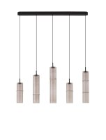 LED H&auml;ngeleuchte dimmbar Mokka Schwarz 94 cm lang...