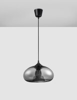 Pendelleuchte E27 Ø 28 cm Schwarz...