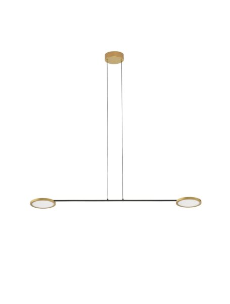 LED Pendelleuchte 100 cm lang Schwarz dimmbar Metall Modern