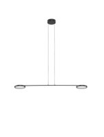 LED H&auml;ngelampe Schwarz 100 cm lang dimmbar Metall 2...