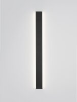 LED Wandlampe Schwarz 90 cm breit Minimalistisch Up Down
