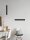 LED Wandleuchte Schwarz 60 cm breit Minimalistisch Up Down