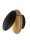 LED Wandlampe rund 20 cm breit in Schwarz Gold warmweiß